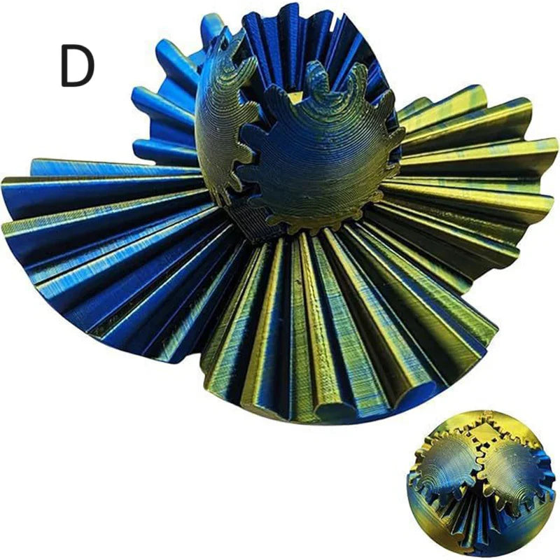 Anti-Anxiety Gear Sphere Stress Relief Toy – Fidget Ball