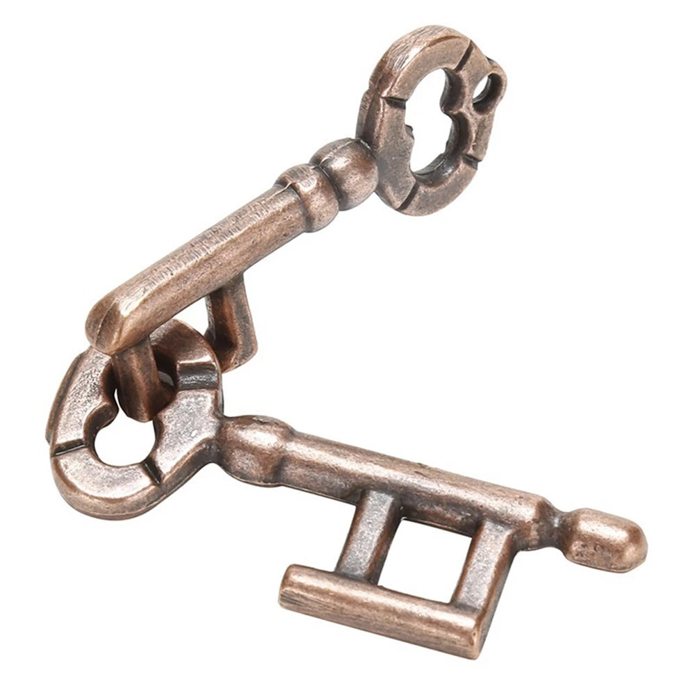 Metal Brain Teaser Key Lock Puzzle – Zinc Alloy IQ Game
