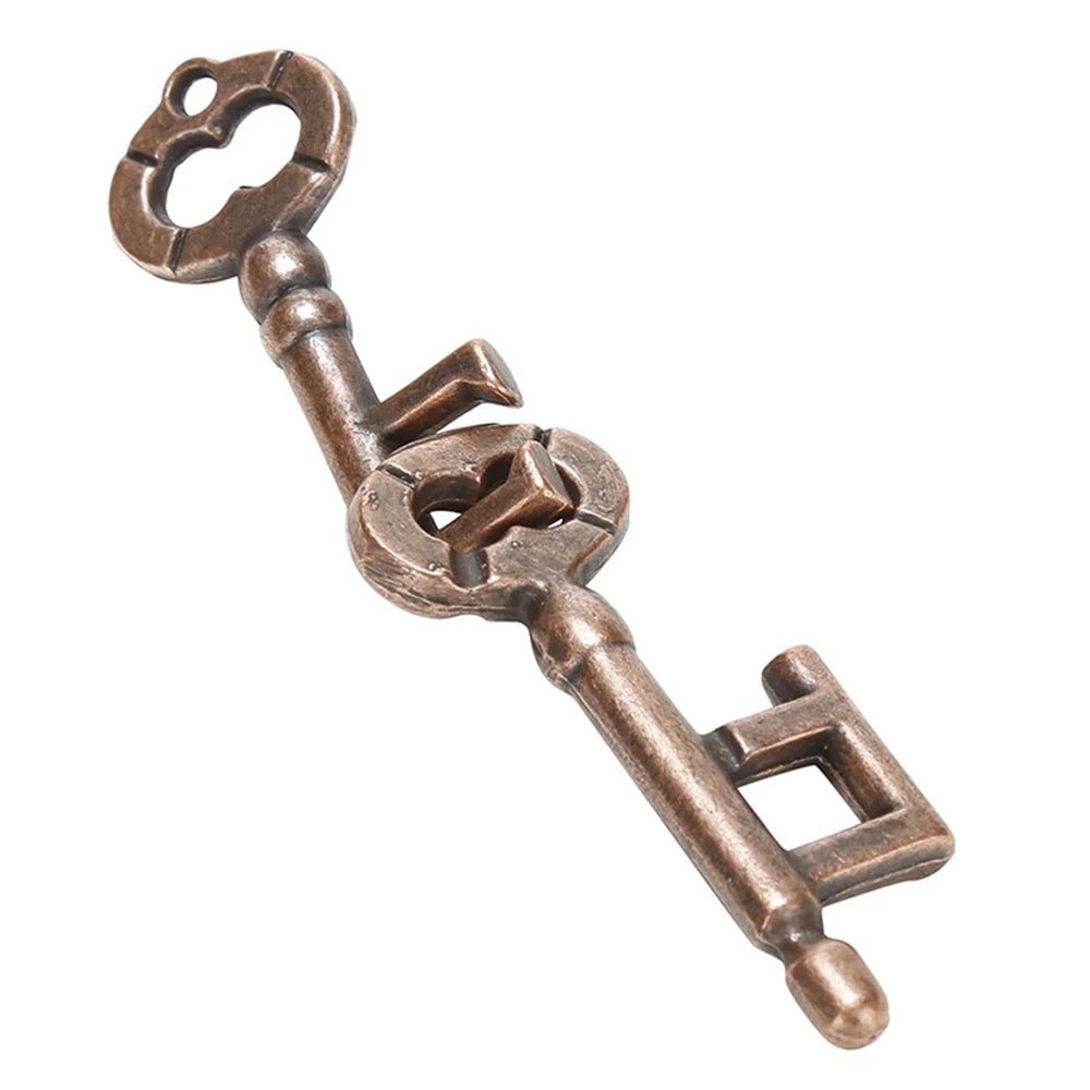 Metal Brain Teaser Key Lock Puzzle – Zinc Alloy IQ Game