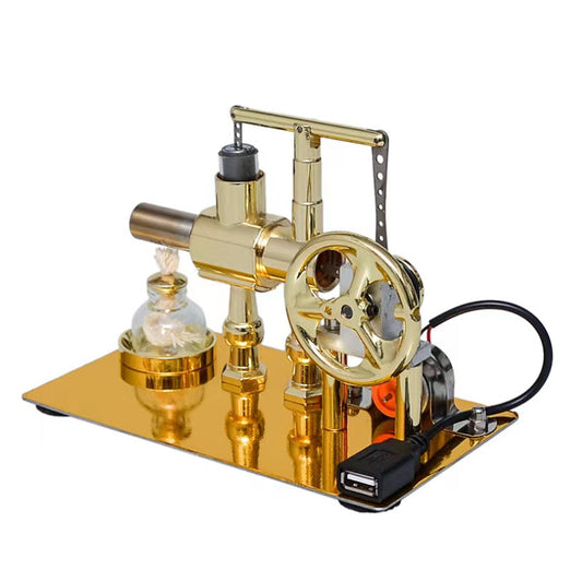 Stirling Engine Generator - Hot Air Single Cylinder Physics Science Model