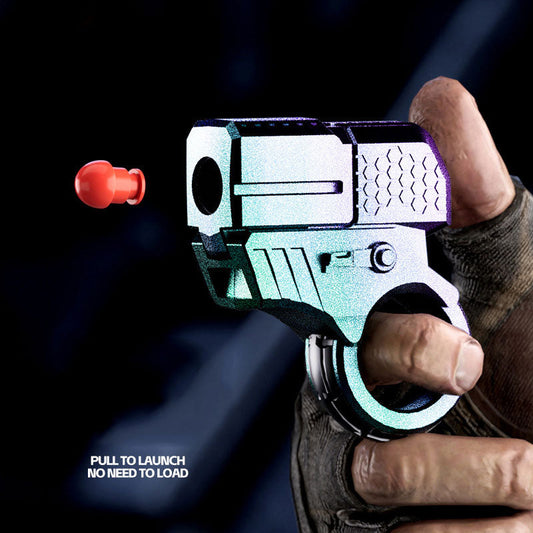 Alloy Gun Fidget Ring - Metal EDC Spinner for Stress Relief & Focus