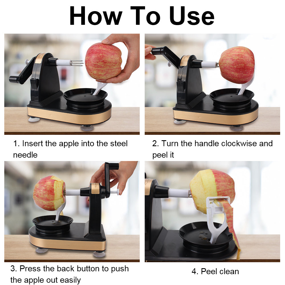 Rotary Fruit & Vegetable Peeler - Automatic Apple Potato Peeling Machine