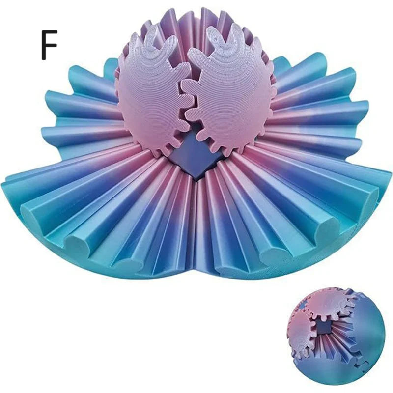 Anti-Anxiety Gear Sphere Stress Relief Toy – Fidget Ball