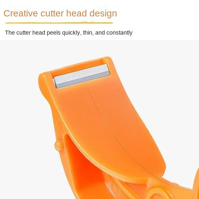 Stainless Steel Fruit Peeler & Cutter – Apple, Kiwi, Orange & Vegetable Slicer