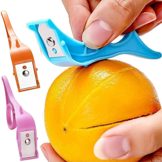 Stainless Steel Fruit Peeler & Cutter – Apple, Kiwi, Orange & Vegetable Slicer