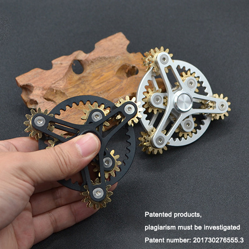 Metal Gear Fidget Spinner – EDC Hand Spinner with R188 Bearing | 3, 4 & 9 Gear Styles