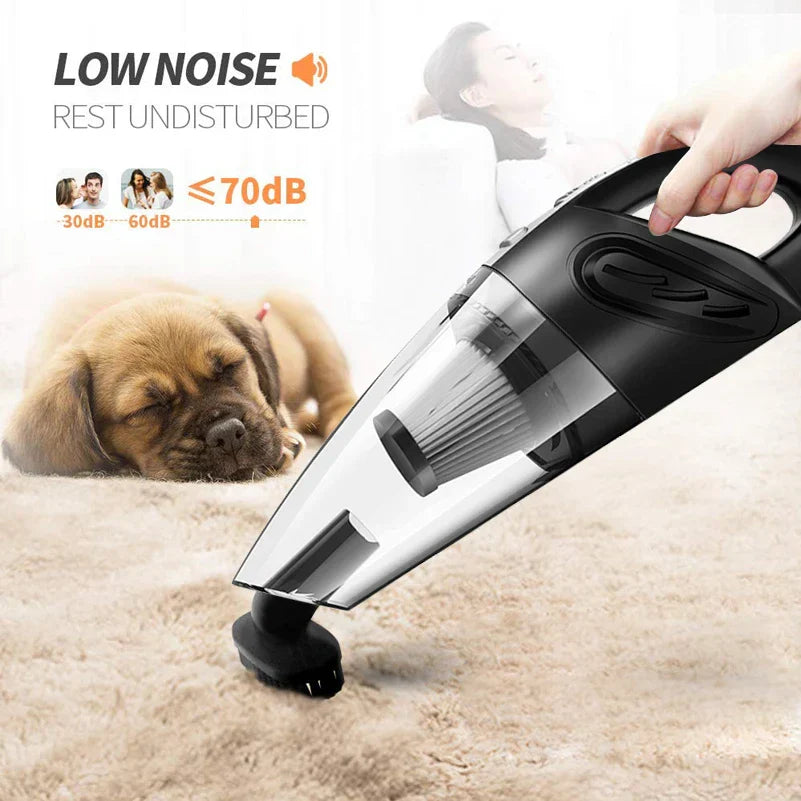 Wireless Handheld Car Vacuum Cleaner – Powerful Suction Cordless Mini Hoover for Car & Home