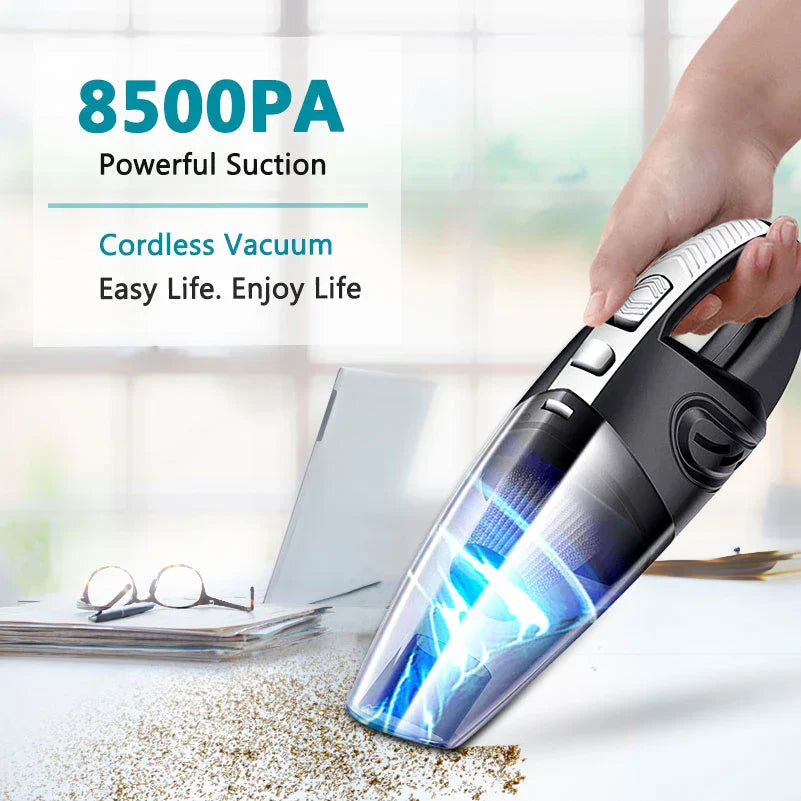 Wireless Handheld Car Vacuum Cleaner – Powerful Suction Cordless Mini Hoover for Car & Home
