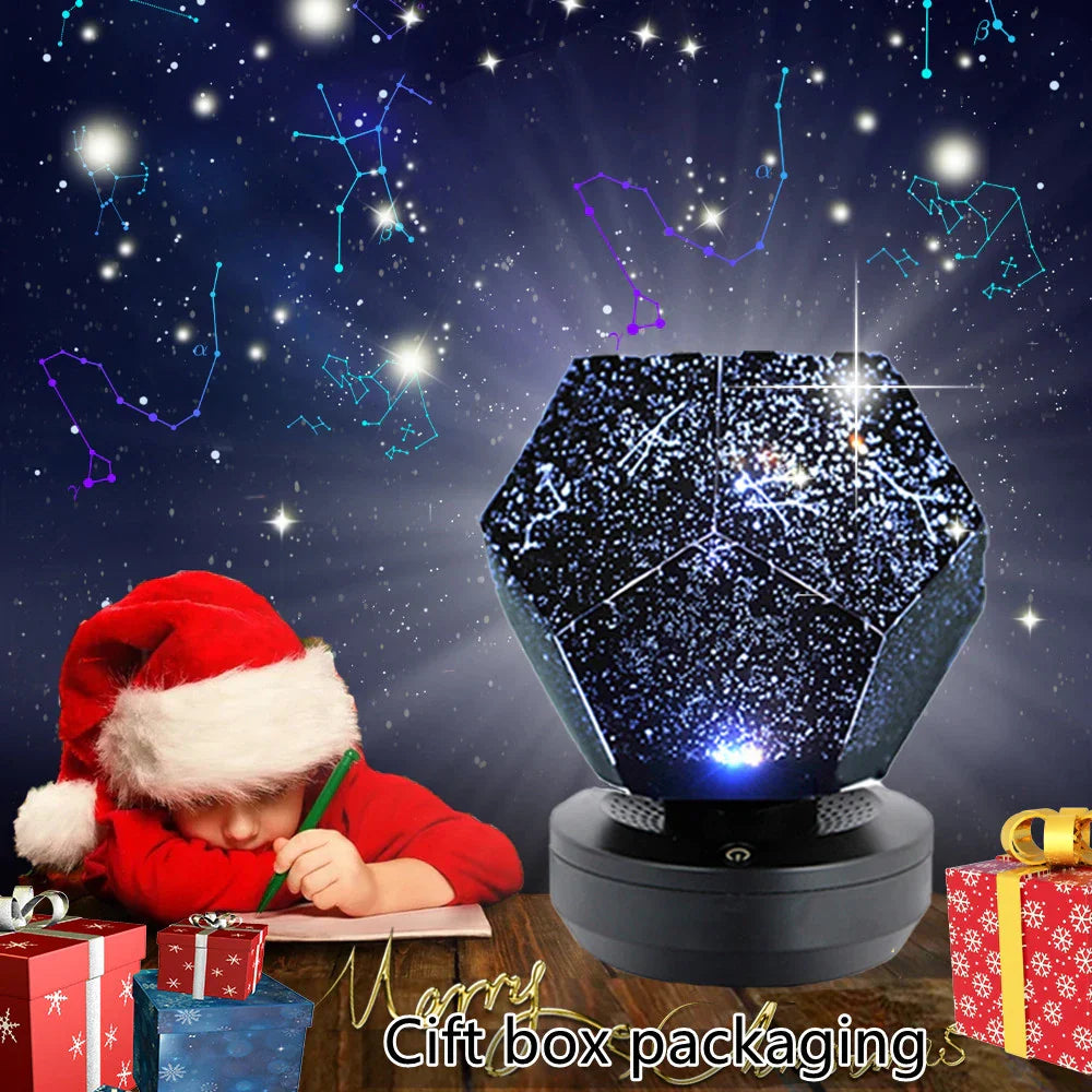 Galaxy Starry Sky Projector Night Light – LED Star Lamp with Remote & Bluetooth