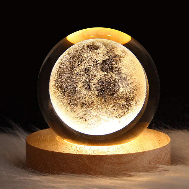 Glowing Planetary Galaxy Astronaut Crystal Ball Night Light