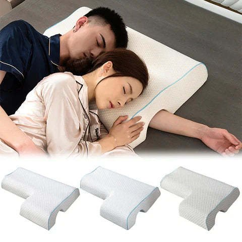 Adjustable Cuddle Pillow – Anti-Pressure Memory Foam Arm Pillow for Couples
