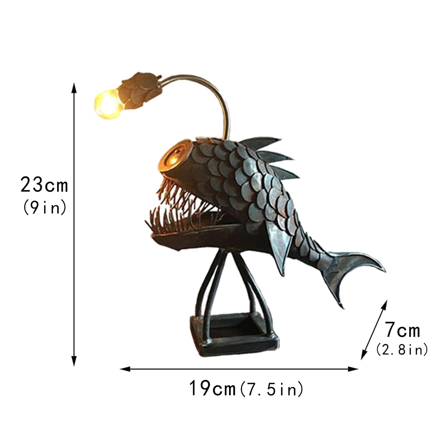 Angler Fish Lamp – Deep Sea LED Night Light & Quirky Home Decor