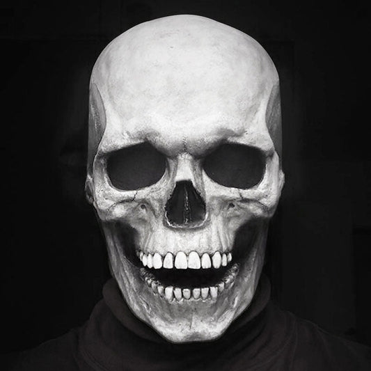 Movable Jaw Skull Mask – Articulated Halloween Horror Costume Mask