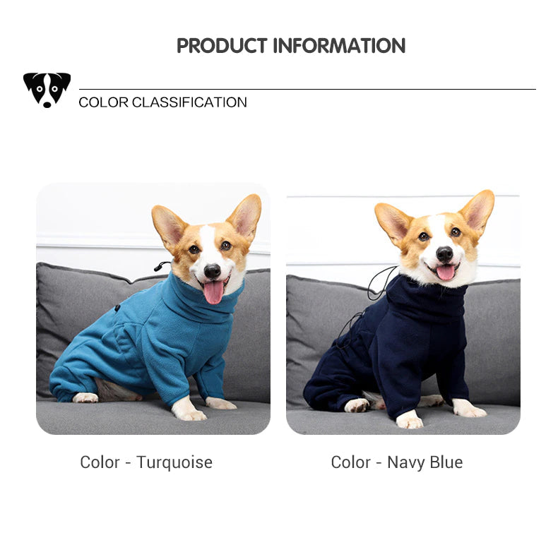 Fleece Dog Coat – Thick Warm Winter Jacket for Dogs