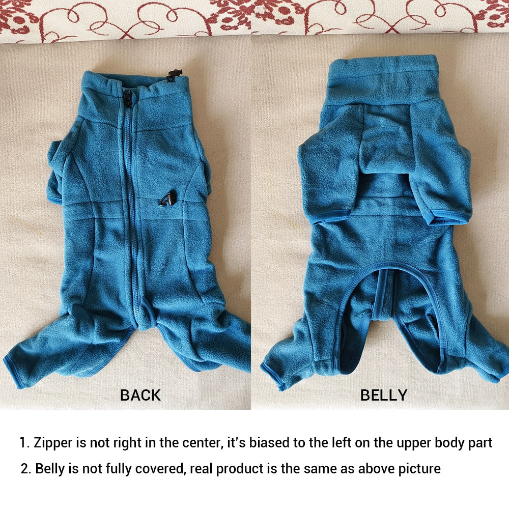 Fleece Dog Coat – Thick Warm Winter Jacket for Dogs
