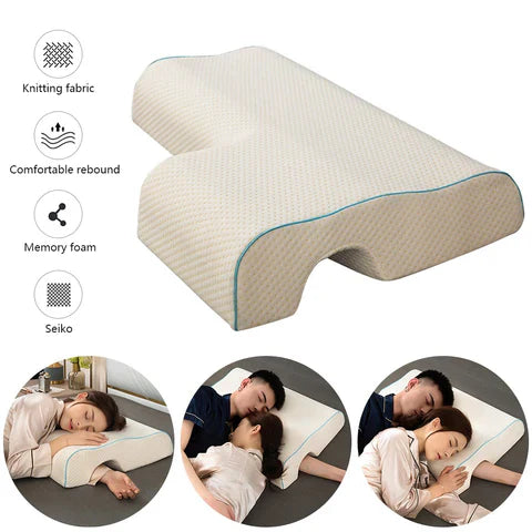 Adjustable Cuddle Pillow – Anti-Pressure Memory Foam Arm Pillow for Couples