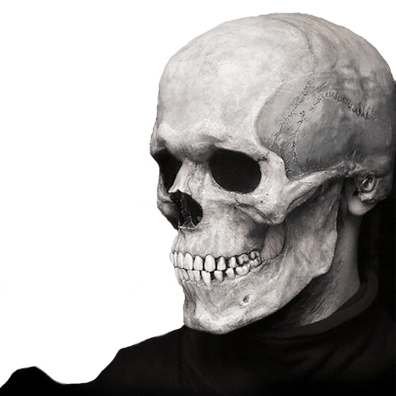 Movable Jaw Skull Mask – Articulated Halloween Horror Costume Mask