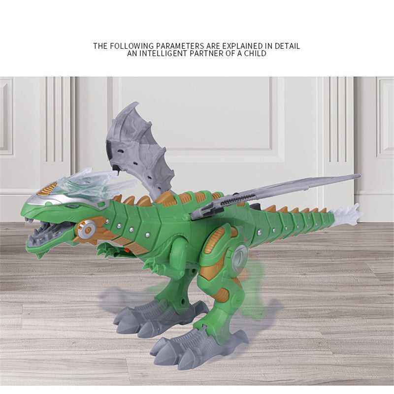 Electric Walking Spray Dinosaur Robot Toy – Mist Breathing, Glowing Eyes & Realistic Sounds | Kids Gift Ages 3+