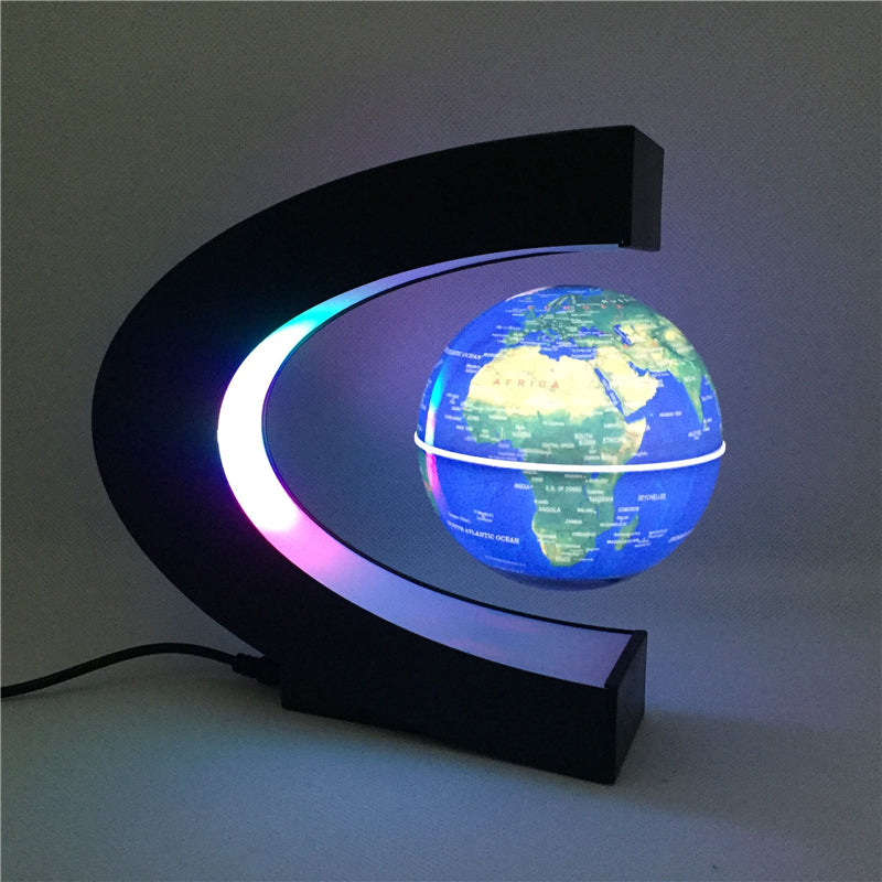 Magnetic Levitating Globe Lamp - Floating LED World Map Antigravity Desk Lamp for Home & Office Decor