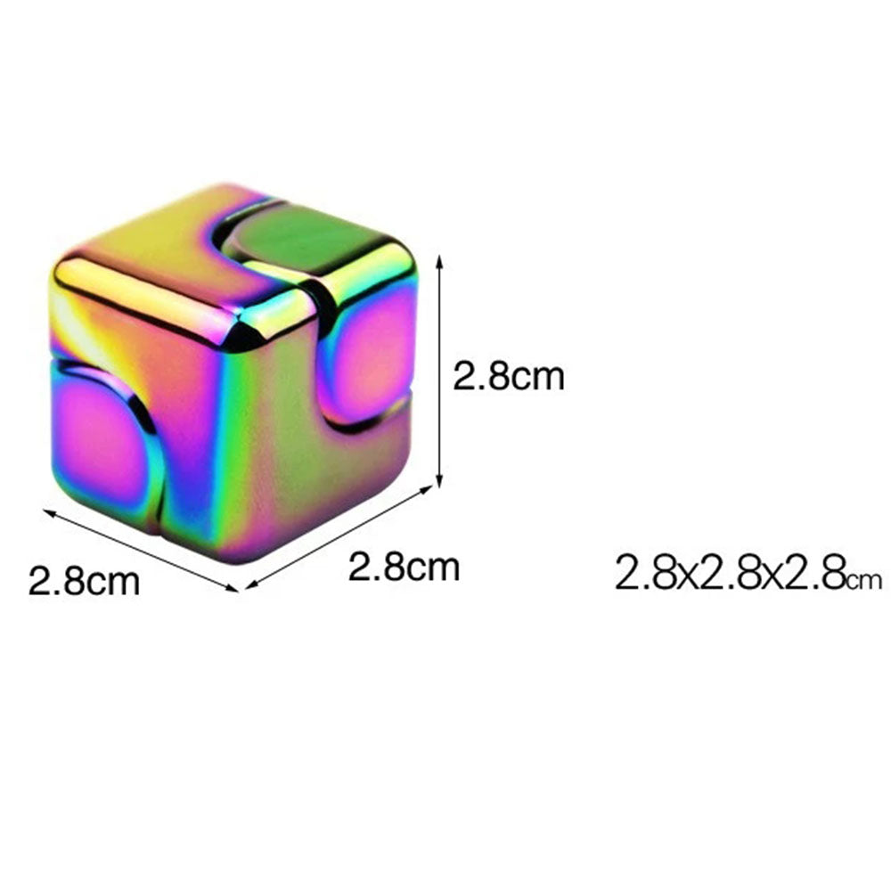 Magnetic Fidget Spinner Stress Relief Toy - Colorful Metal Gyroscope Hand Spinner for Kids & Adults