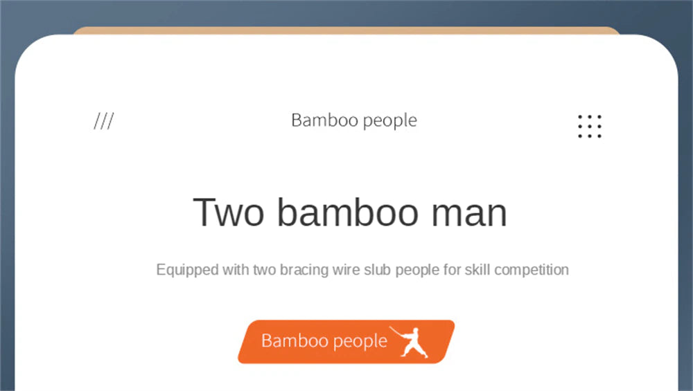 Desktop Bamboo Battle Game – Two-Player Interactive Fighting Toy