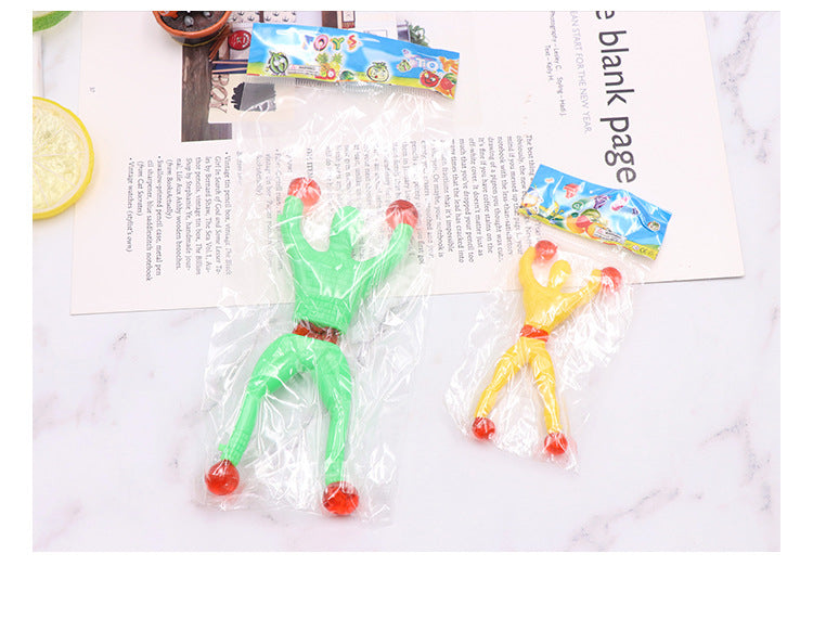 Sticky Wall Climber Toys – Set of 10 | Throw & Watch Them Crawl Down | Kids Party & Stocking Filler