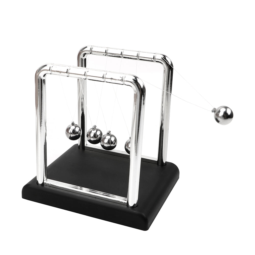 Newton's Cradle Pendulum Ball - Metal Steel Balance Ball Physics Science Desk Toy & Office Decor