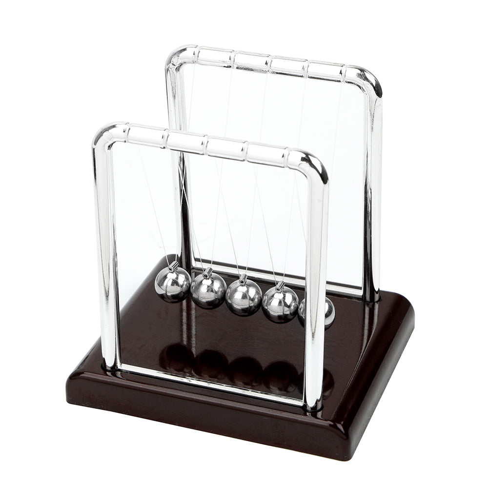 Newton's Cradle Pendulum Ball - Metal Steel Balance Ball Physics Science Desk Toy & Office Decor