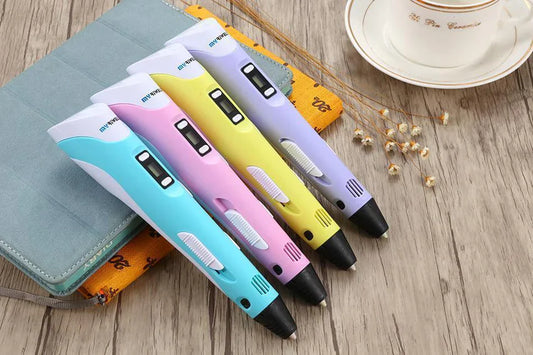 3D Printing Pen – Handheld FDM 3D Drawing Pen with Adjustable Speed & Temperature | 4 Colours