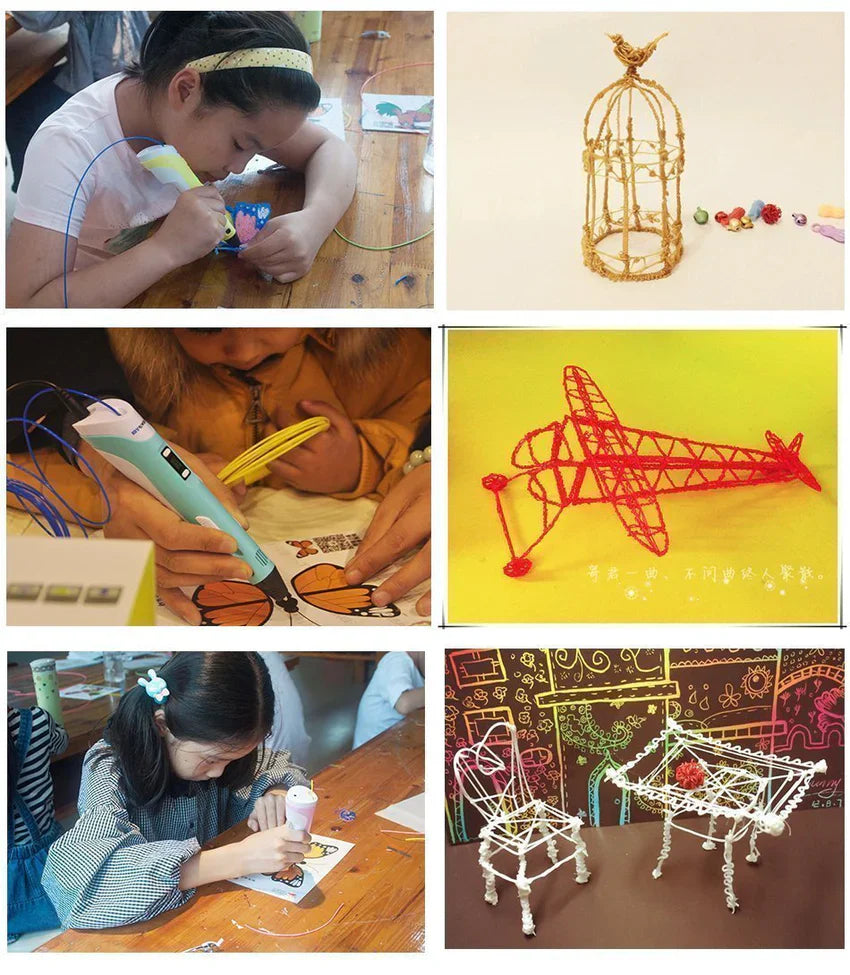 3D Printing Pen – Handheld FDM 3D Drawing Pen with Adjustable Speed & Temperature | 4 Colours