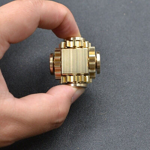 Gear Cube Spinner | 3D Mechanical Puzzle Fidget Toy for All Ages