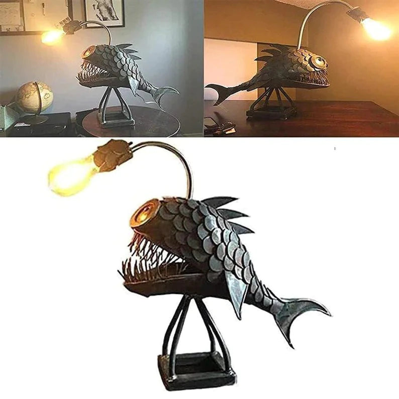 Angler Fish Lamp – Deep Sea LED Night Light & Quirky Home Decor