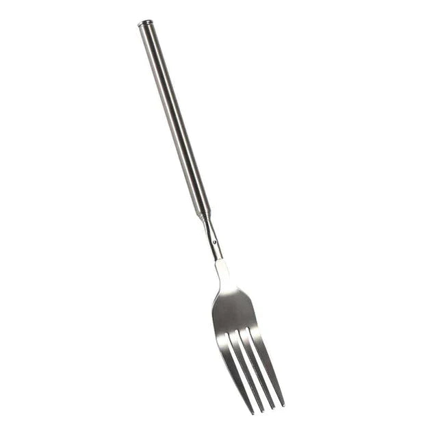 Telescopic Extendable Fork – Stainless Steel Long Handle Fork for BBQ, Dinner & Dessert