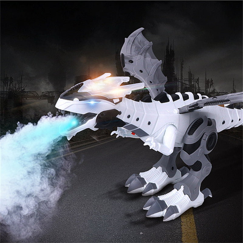 Electric Walking Spray Dinosaur Robot Toy – Mist Breathing, Glowing Eyes & Realistic Sounds | Kids Gift Ages 3+