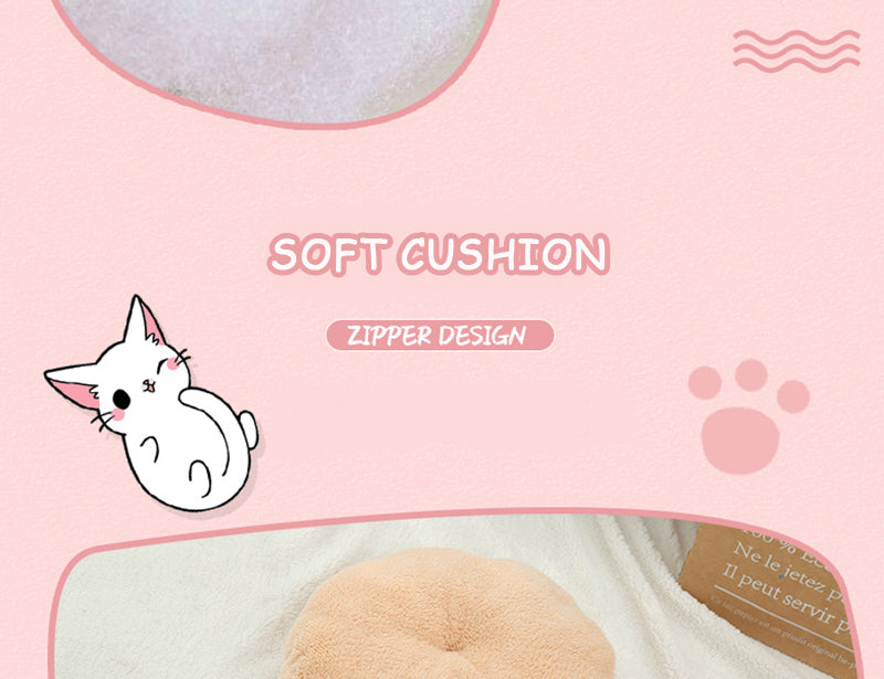 Funny Garlic Cat Bed – Soft Warm Pet House Mat for Cats & Small Dogs