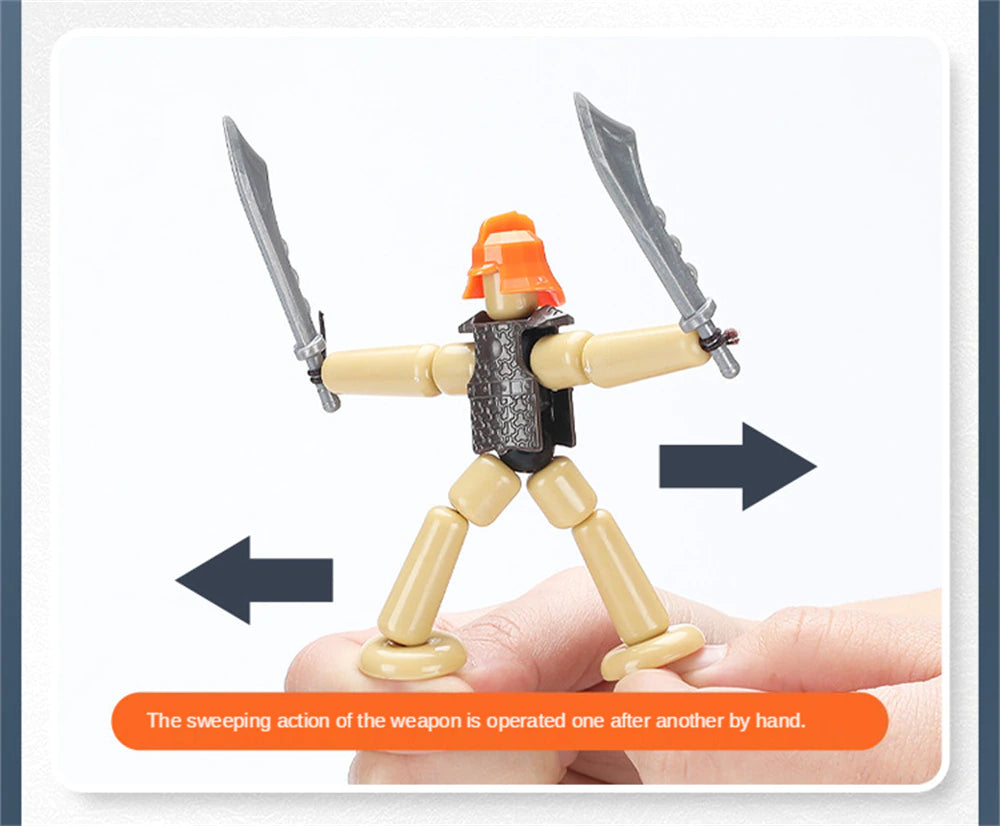 Desktop Bamboo Battle Game – Two-Player Interactive Fighting Toy