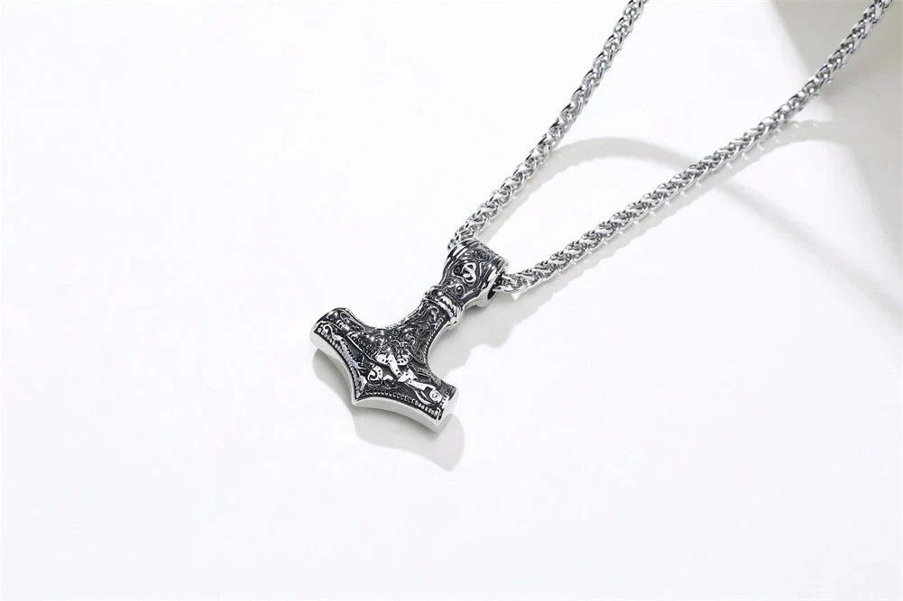 Double Sided Stainless Steel Pendant Necklace – Elegant Unisex Jewellery