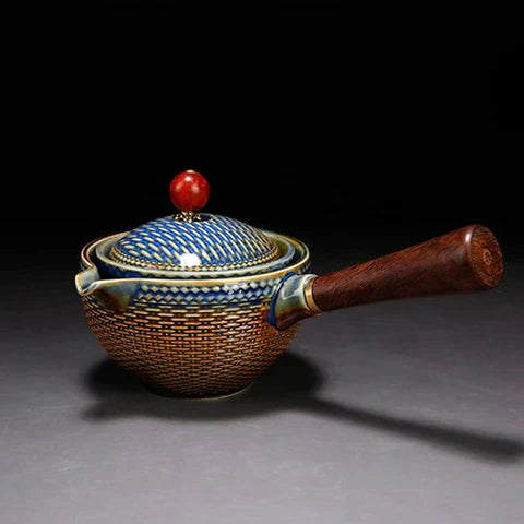 Chinese Gongfu Tea Set – 360° Rotation Ceramic Tea Maker & Infuser Cup for Pu’er