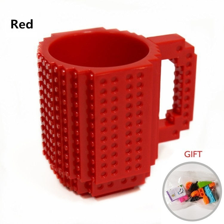 Build-On Brick Mug - Creative LEGO-Style Coffee Cup with Building Blocks