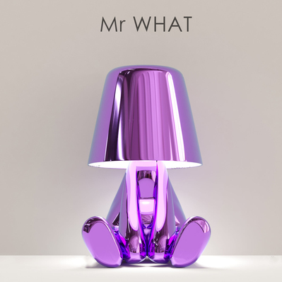 Golden Man Resin LED Night Light – Italian Style Decorative Table Lamp