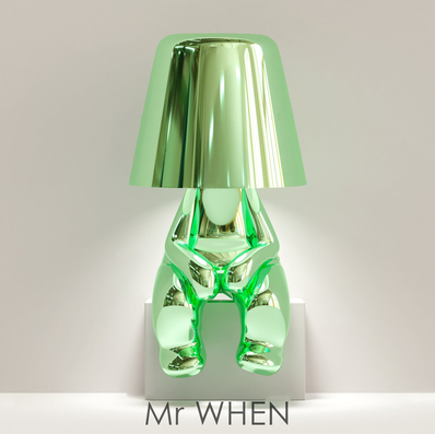 Golden Man Resin LED Night Light – Italian Style Decorative Table Lamp
