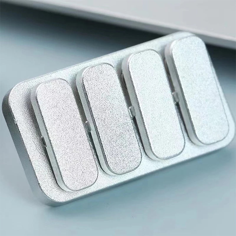 Fidget Slider - Magnetic Push Triangle Metal Stress Relief Toy for ADHD & Anxiety