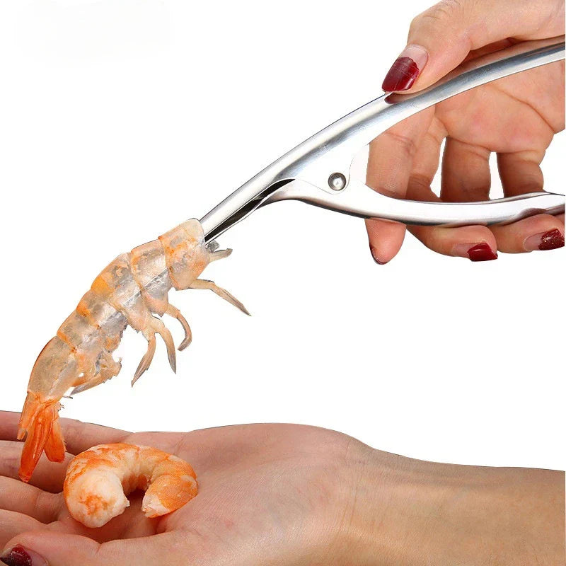 Stainless Steel Shrimp Peeler & Deveiner – Creative Seafood Cooking Tool Kitchen Gadget