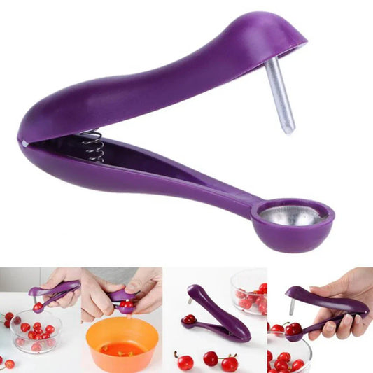 Cherry Pitter & Fruit Core Seed Remover – Easy One-Press Stainless Steel Kitchen Tool