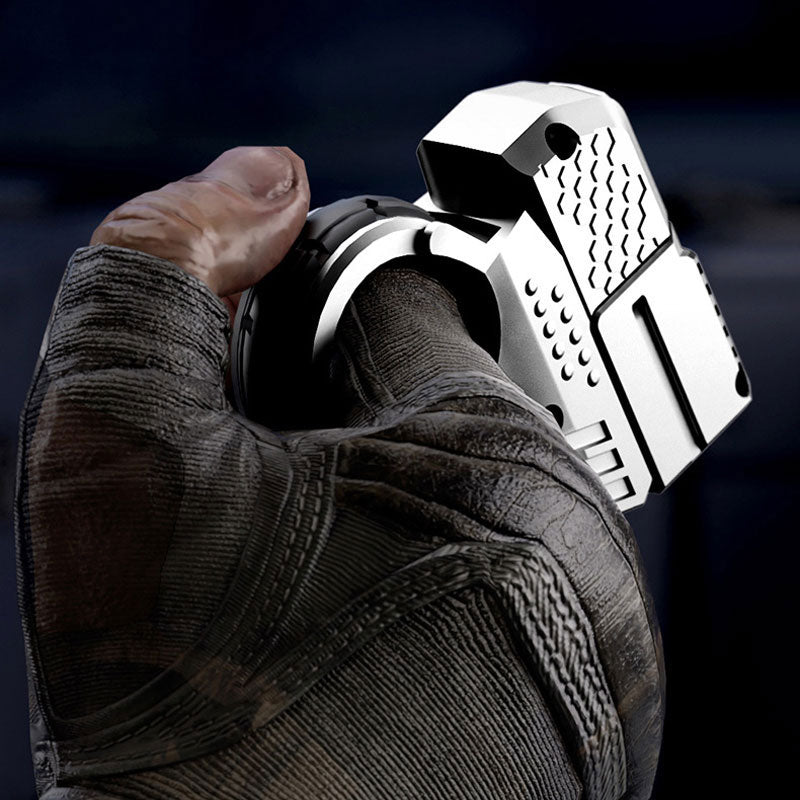 Alloy Gun Fidget Ring - Metal EDC Spinner for Stress Relief & Focus