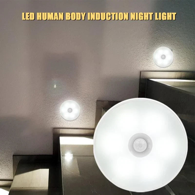 LED Motion Sensor Night Light – Wireless Auto-On Stick-On Light for Home & Hallway