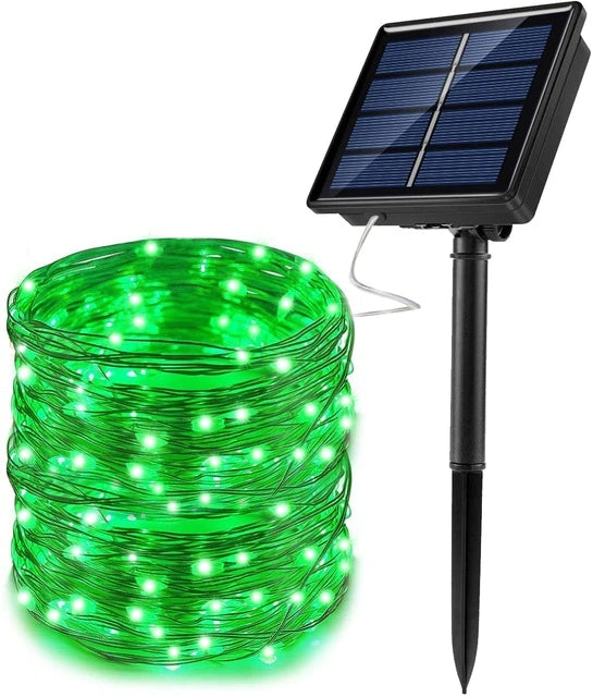 Solar LED String Lights – 100/200 LEDs, 10M Outdoor Fairy Lights