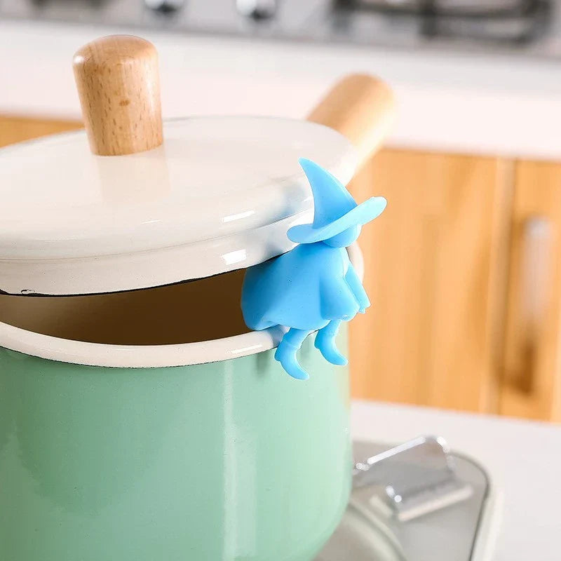 Little Witch Silicone Spoon Holder – Heat Resistant Cooking Utensil & Tableware Rest
