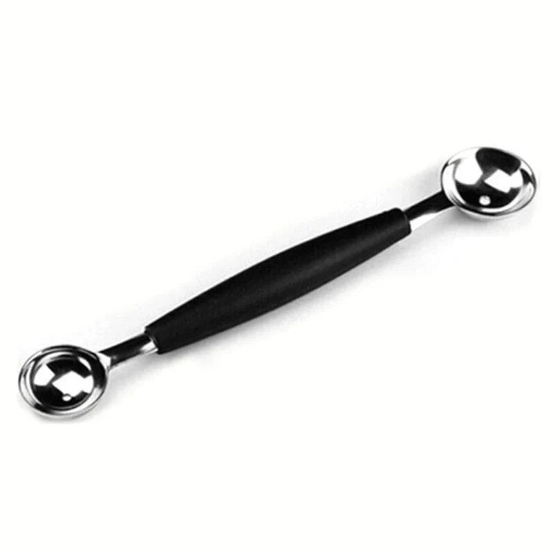 Double-End Stainless Steel Melon Ball Scoop – Fruit, Ice Cream & Sorbet Baller Kitchen Tool