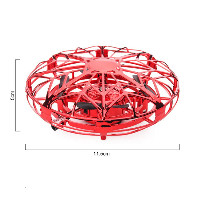 RC UFO Drone – Hand Sensing Infrared Flying Toy with LED Lights for Kids & Adults